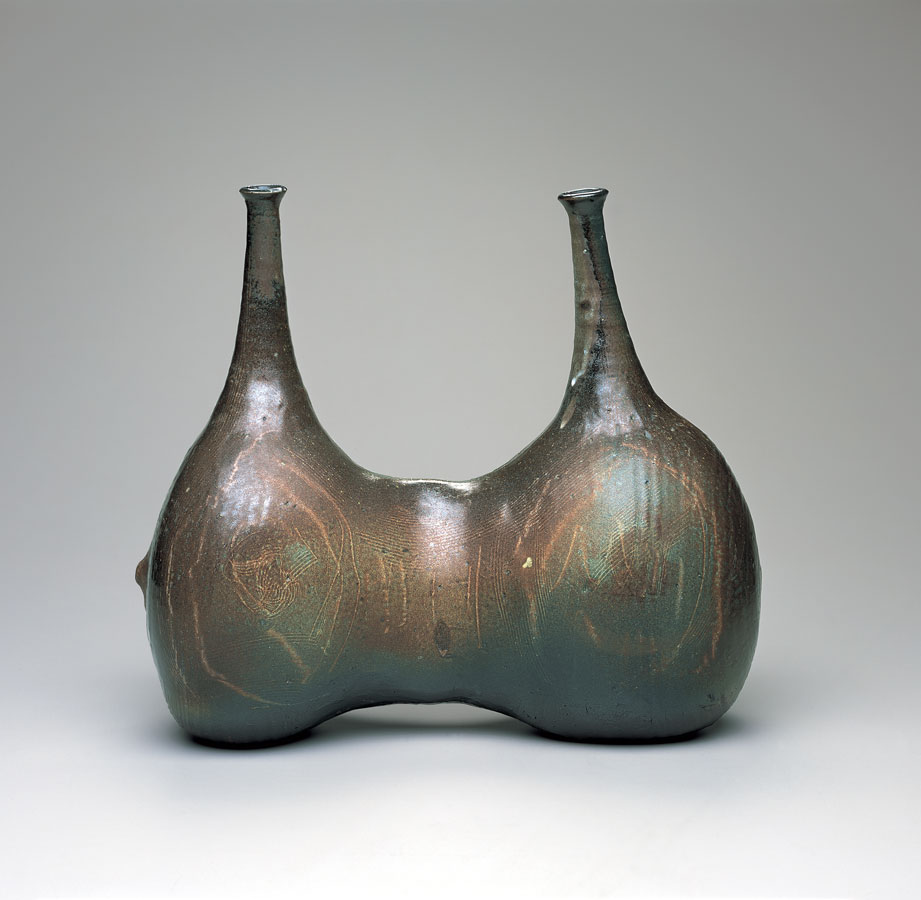 Toshiko Takaezu Double Spouted Vase Cranbrook Art Museum 